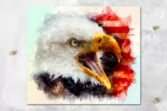 American Flag & Eagle | Patriotic Skinny Tumbler Sublimation Product Image 9