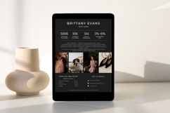 Black Minimalist Rate Card Product Image 3