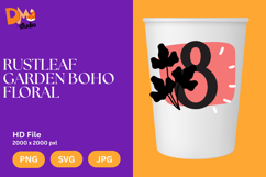 Rustleaf Garden Boho Floral Monogram Product Image 1