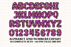 Halloween Alphabet png clipart, halloween letters doodle Product Image 3