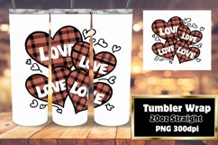 Trendy Heart Tumbler Wrap Pattern Sublimation 20oz Product Image 1