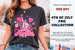 Pink America Liberty PNG | Girly Patriotic Sublimation Product Image 10