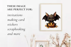 Cute Halloween Bat Clipart Png for sublimation Product Image 3