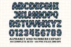 Rainbow Animal Alphabet png clipart, animal letters doodle Product Image 3