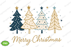 Merry Christmas PNG, Christmas Trees PNG, Christmas Shirt Product Image 2
