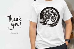 Night Adventure Trail Rider Silhouette Vector Product Image 9