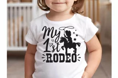 My first rodeo svg, Little cowboy svg, png Cut file Product Image 3