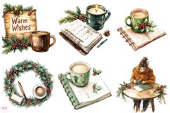 Christmas Coffee &amp; Planner Clipart Product Image 2