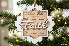 Nativity Snowflake Ornaments SVG Bundle | Christmas | CNC Product Image 9
