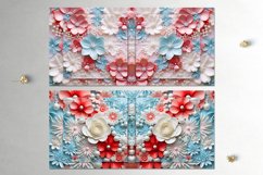 3D papercut patriotic USA flowers | Sublimation Mug designs Product Image 9