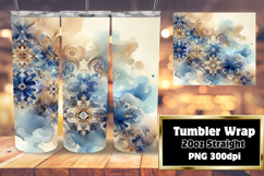 Creative 20oz Tumbler Wrap for Gifts , Watercolor Patter Product Image 1