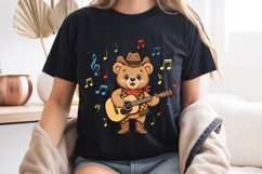 Teddy Bear PNG, Country Music Cowboy Bear Sublimation Product Image 8