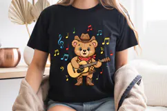 Teddy Bear PNG, Country Music Cowboy Bear Sublimation Product Image 8