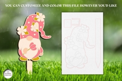 Garden Gnome Stake Laser Cut | Glowforge | SVG Product Image 2