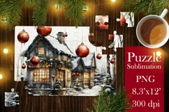 Christmas Puzzles PNG |Kids Puzzles Sublimation 3 Product Image 3