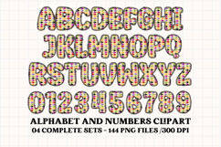 Halloween Alphabet png clipart, halloween letters doodle Product Image 3