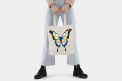 Butterfly Blue Yellow Watercolor Sublimation Product Image 9
