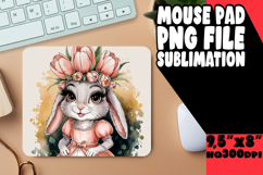 whimsical MOUSE MAT Fun Ideas, Cute Bunny Product Image 1