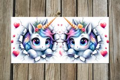 Valentine animals | unicorn mug love watercolor design Product Image 5