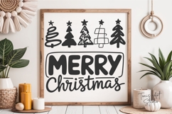 Merry Christmas SVG | Holiday Trees SVG PNG DXF Product Image 9