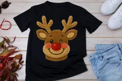 Latch Hook Yarn Reindeer Noel face Christmas png design for Product Image 6