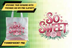 Cute PNG Artwork for Tote Bags , Valentines Product Image 1