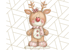 Gingerbread People Clipart, Cute Cookie PNG Illustrations Product Image 5