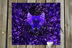 Neon Cats, Tiger, Lynx | Sublimation skinny tumbler designs Product Image 9