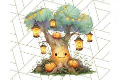 Halloween Witch House Clipart PNG with Potions and Brooms Product Image 5