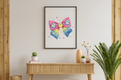 Disco Retro Smiley Coquette Bow Clipart Product Image 8