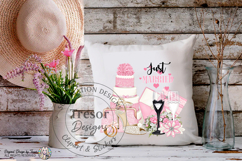 Pink Just Married Wedding PNG Bride Clipart Sublimation Product Image 7
