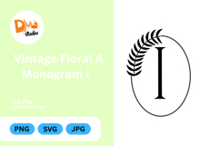 Vintage Floral Monogram Product Image 1