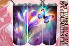 Radiant days 20oz tumbler wrap, Butterfly Product Image 1