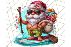 Summer Christmas Clipart PNG, Tropical Holiday Art Clip Art Product Image 5