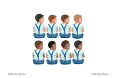 Family Clipart: Parents, Sons, Daughter Product Image 8