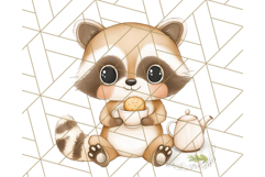 Tea Time Animal Clipart PNG Woodland Forest, Cottagecore Png Product Image 5
