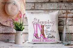 Stepping Into My Birthday PNG Pink Heels Design Files PNG Product Image 9