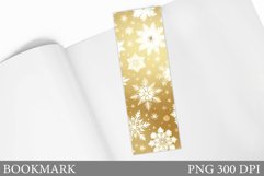Snowflakes Bookmark Design. Winter Bookmark Sublimation Product Image 1