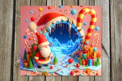3d Christmas landscape | Skinny Tumbler Sublimation Designs Product Image 9