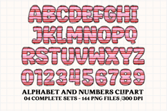 Valentines Day Digital Papers, valentines day doodle letters Product Image 3