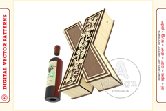 Wine Box v120 - laser cutting file - Glowforge ready SVG Product Image 9