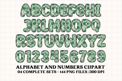 Christmas Alphabet png clipart, christmas letters doodle Product Image 3