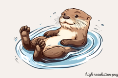 Summer Sea Animals Clipart PNG Product Image 1