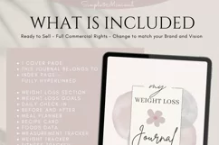 PLR Weight Loss Journal | Plr Fitness Journal Canva Template Product Image 9