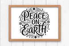 Peace On Earth Svg, Religious Christmas Svg, Faith Svg. Product Image 8