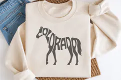 Colorado SVG | Horse Shape Word Art | Ranch PNG | Western Product Image 2