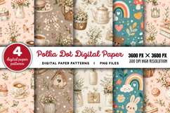 Polka Dot Digital Paper PNG Product Image 1