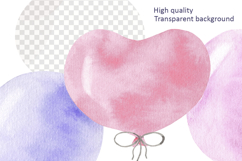 Balloons and Gift Watercolor Sublimation PNG Graphic Product Image 4