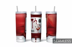 Blood Tumbler Sublimation | Skinny 20 oz | Halloween Product Image 1