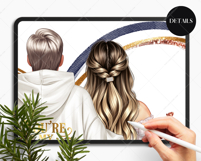 Curvy Couple Clipart Portrait Creator Product Image 7